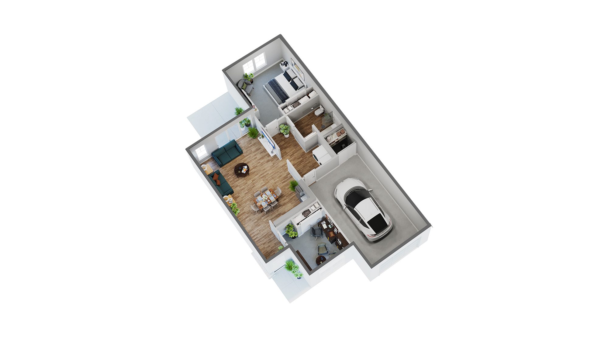 Independent Living Townhome Floor Model View