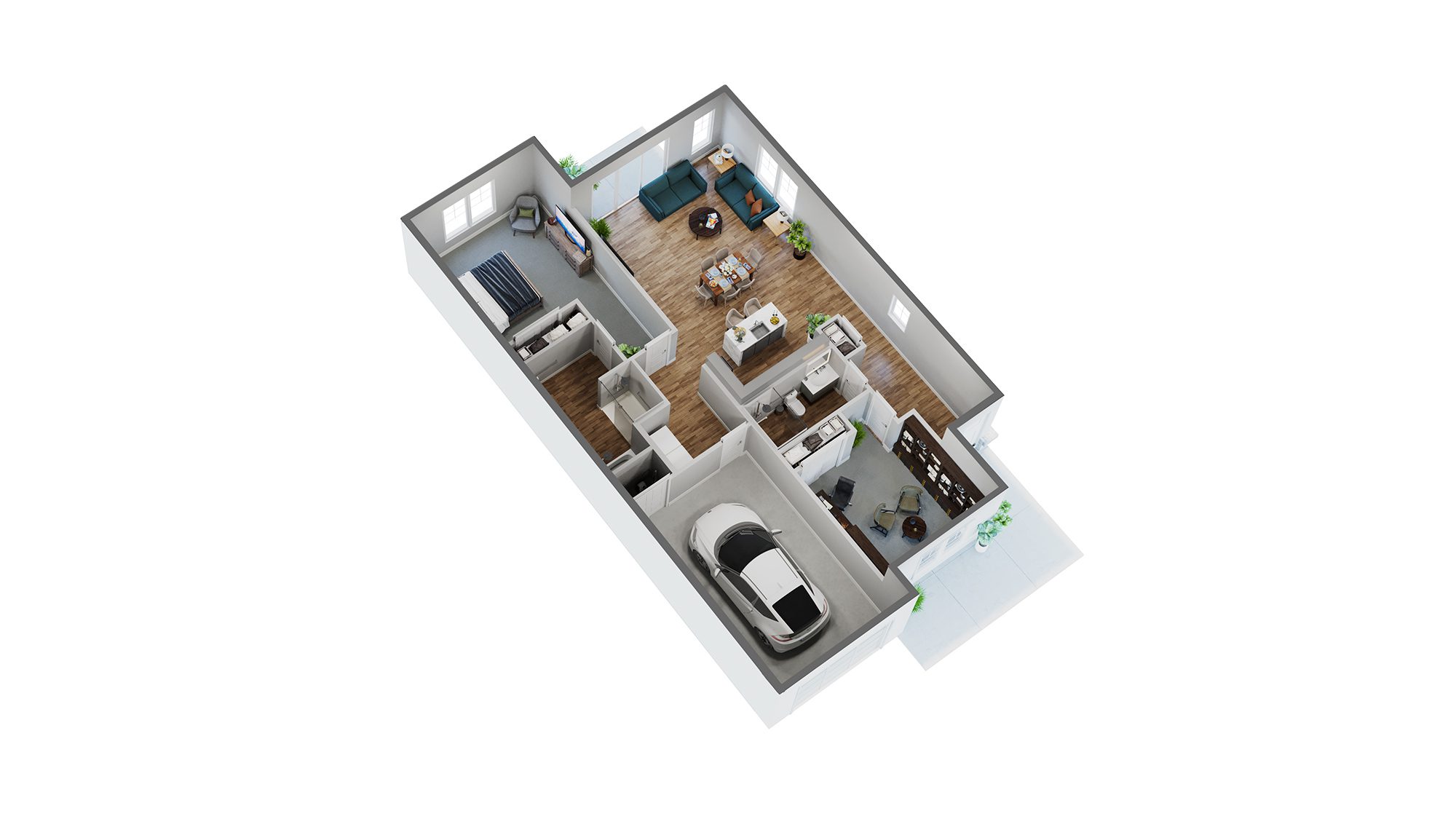 Independent Living Townhome Floor Model View